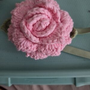 Tieks Pink Crochet Flower Accessory